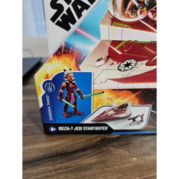 NEW Star Wars Mission Fleet DELTA 7 JEDI STARCRAFT SHIP WITH AHSOKA TANO FIGURE - Picture 2 of 5